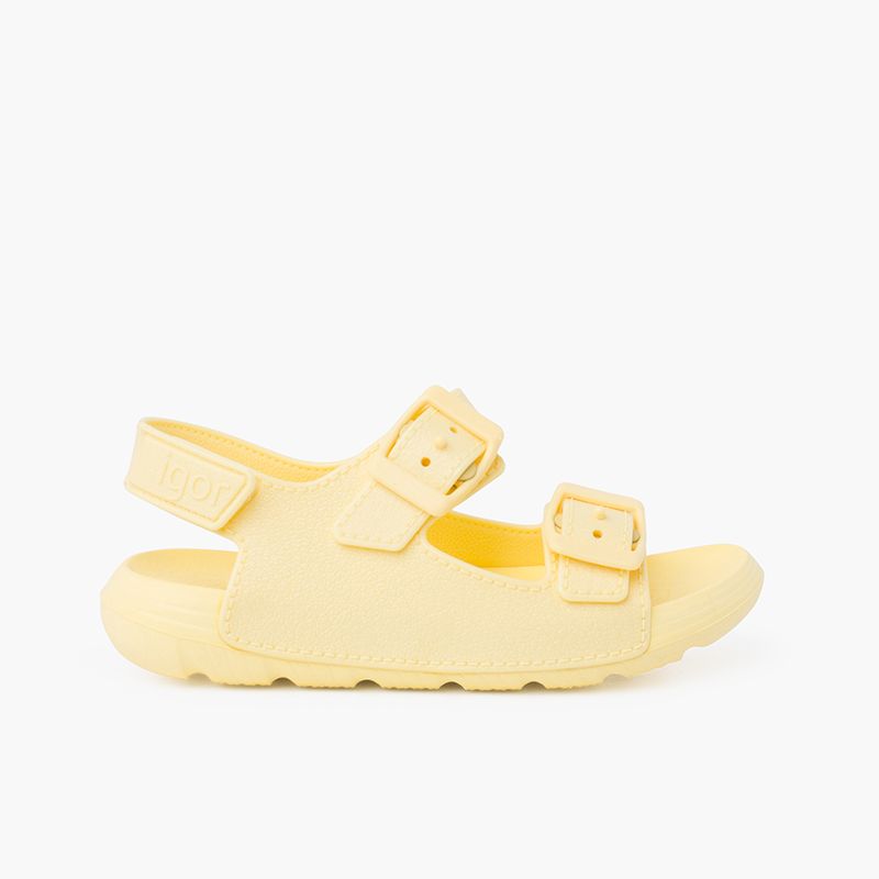 Sandalias unisex con suela EVA y doble hebilla