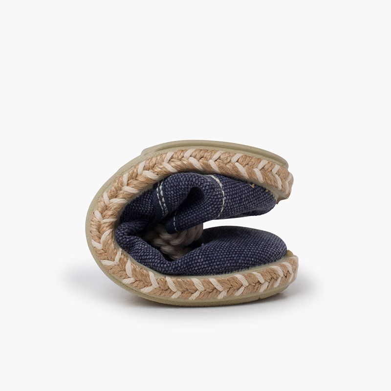 Blucher niño lona suela yute bicolor