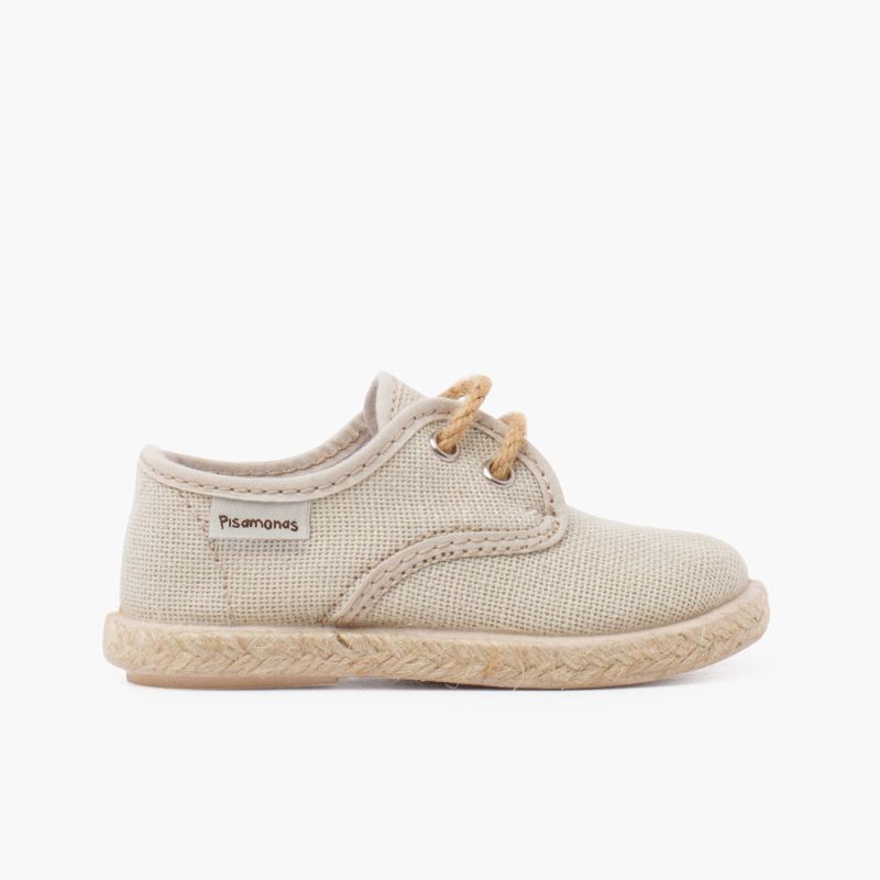 Bluchers lino cordones y base yute