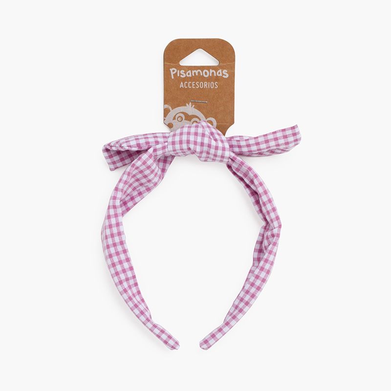 Diadema turbante vichy lazo