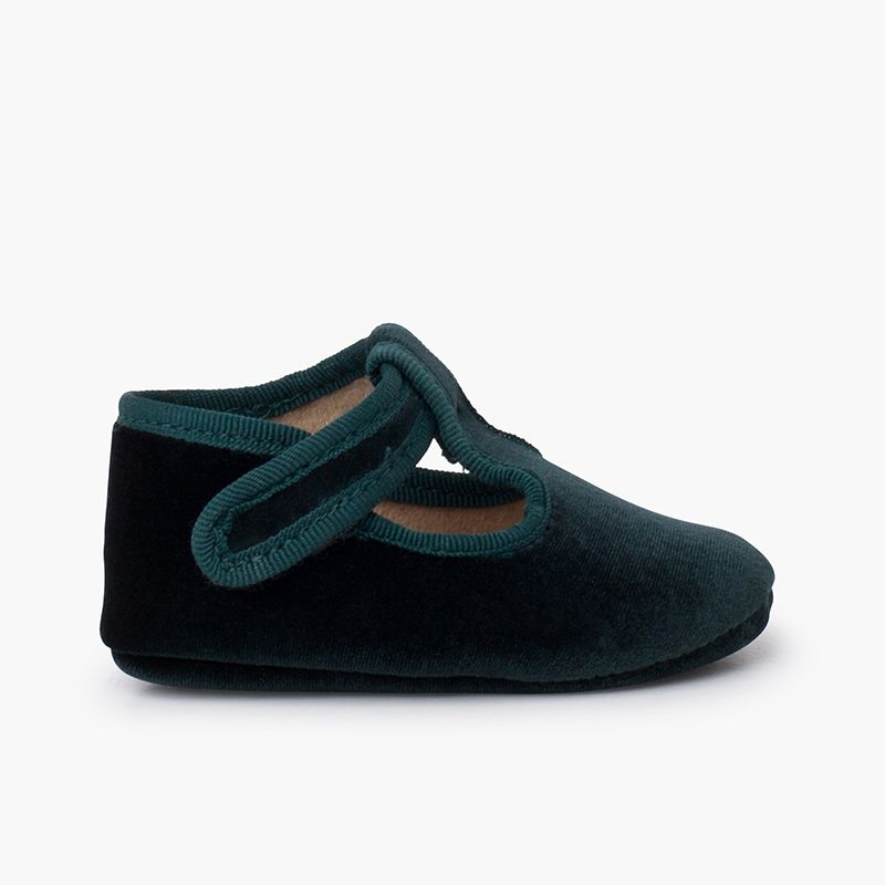 Pepitos Bebe Terciopelo Cierre Adherente