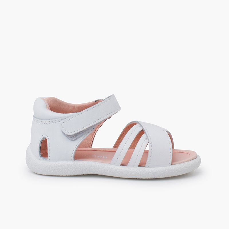 Sandalias bebé niña tiras cruzadas