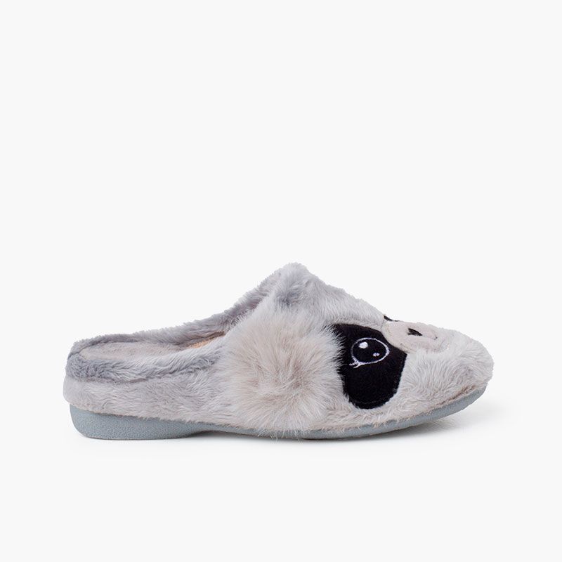Zapatillas casa tipo zueco panda