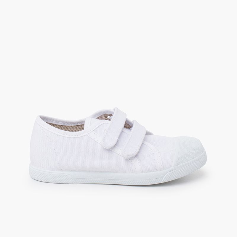 Zapatillas blanditas lona eco tira adherente