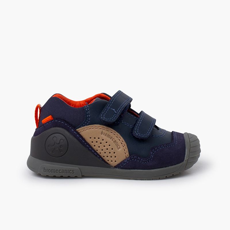 Sneakers Biomecanics piel y serraje