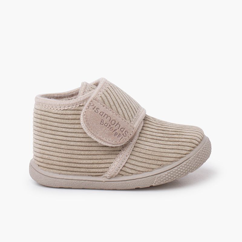 Botitas casa pana barefoot tira adherente