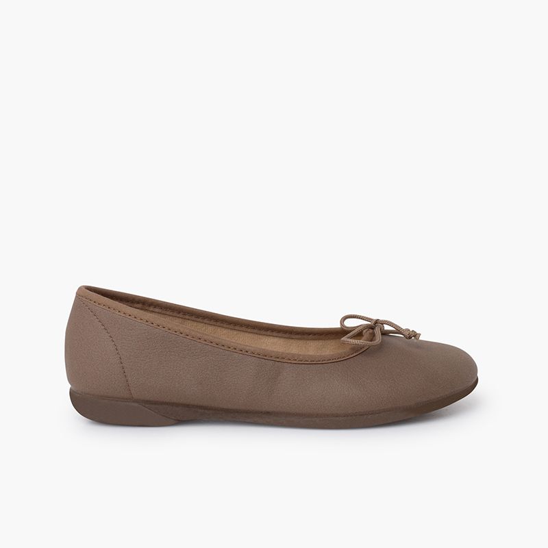 Bailarinas lacito flexibles piel vegana