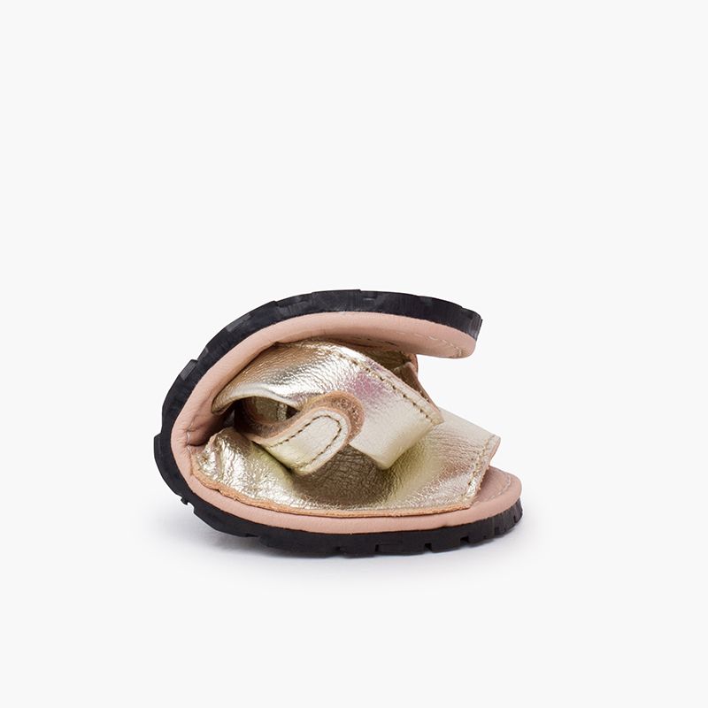 Menorquinas metalizadas blanditas suela flexible