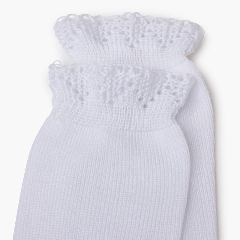 Calcetines altos puño calado