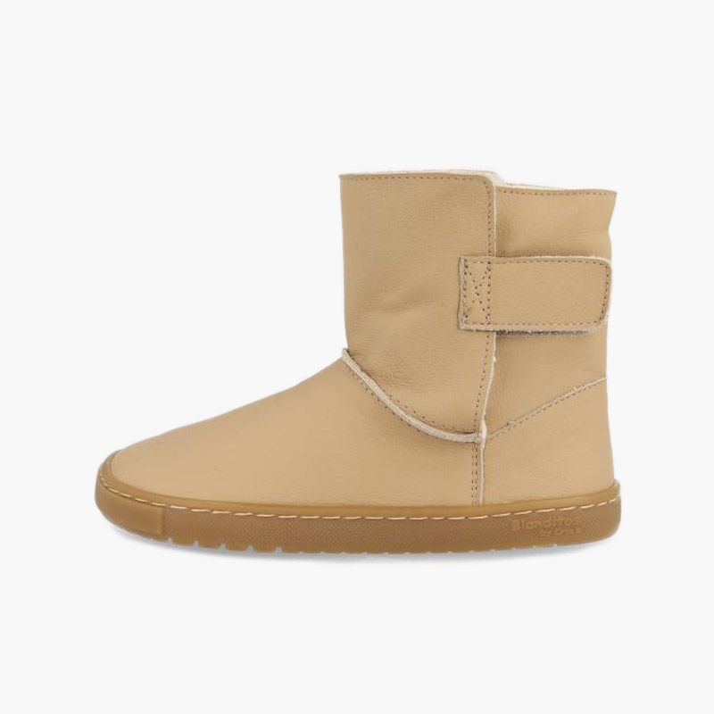 Botas barefoot niñas piel cierre adherente