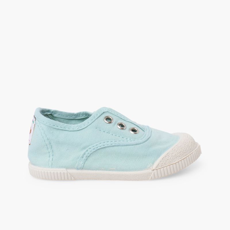 Zapatillas lona sin cordones barefoot
