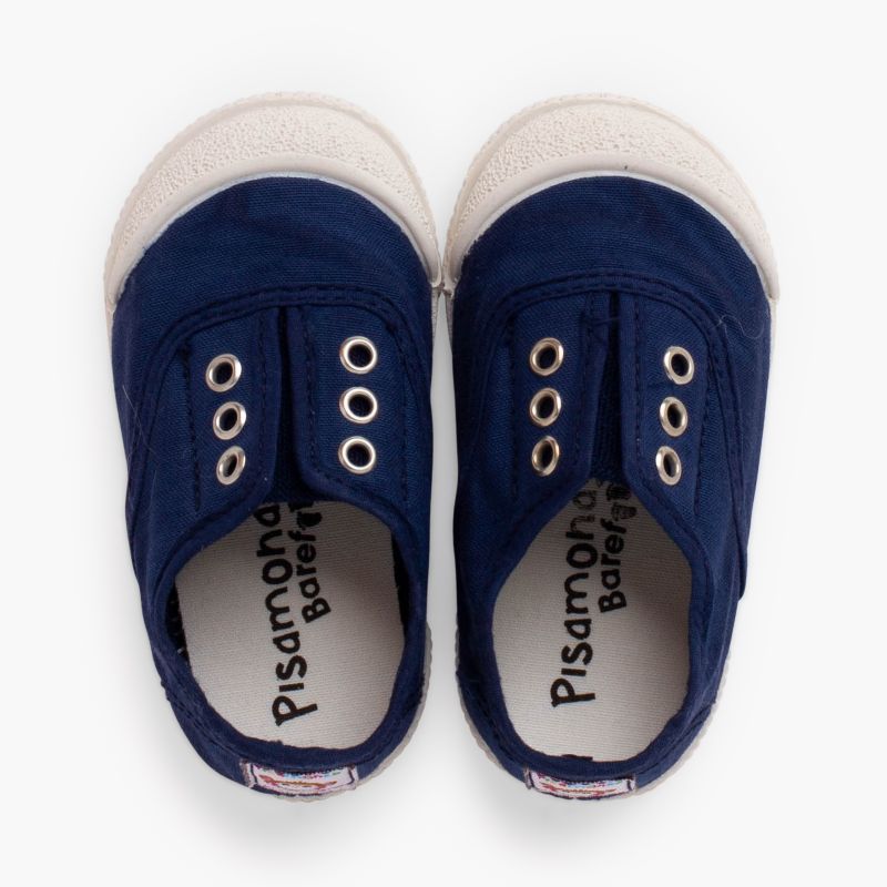 Zapatillas lona sin cordones barefoot