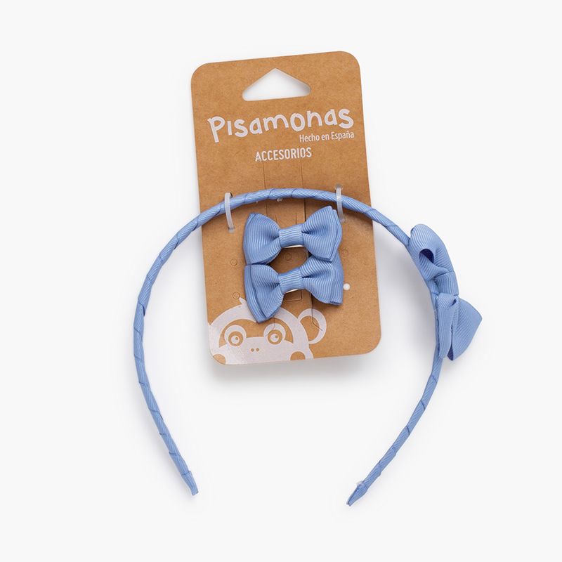 Pack pelo niña diadema lazo y lacitos