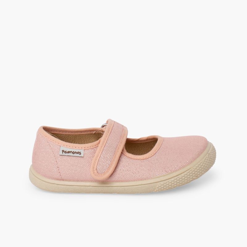 Merceditas barefoot niña brillo