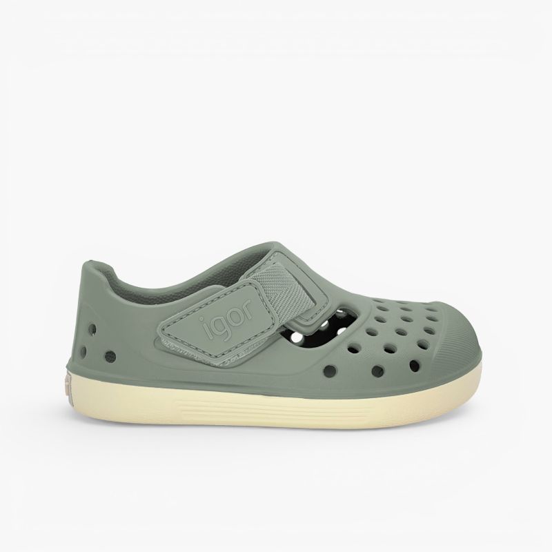Cangrejeras zueco barefoot Malibu suela crema