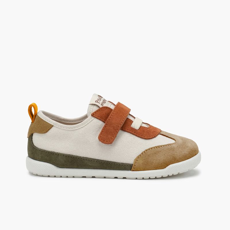 Zapatillas barefoot cordón elástico tira adherente