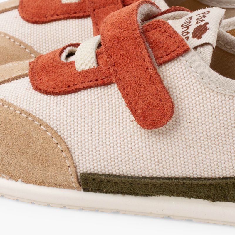 Zapatillas barefoot cordón elástico tira adherente