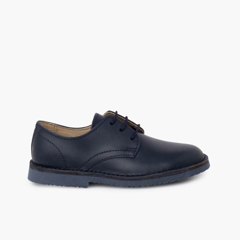 Zapatos blucher vestir piel niños