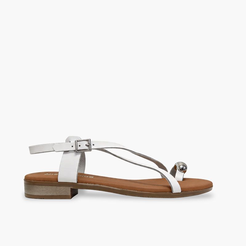 Sandalias hebilla niña y mujer adorno dedo