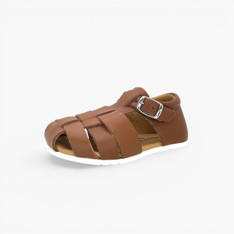 Sandalias cangrejeras barefoot piel niños