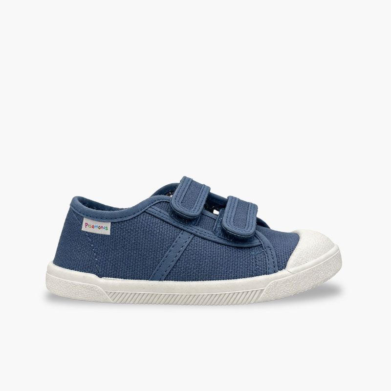 Zapatillas barefoot lona tiras adherentes