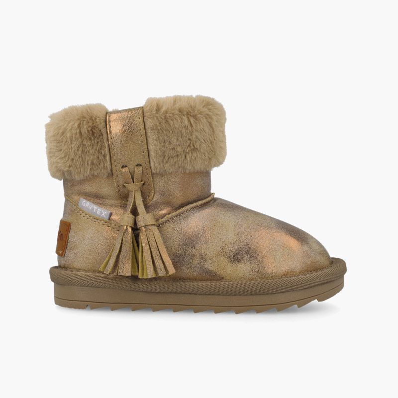 Botas niña tipo australianas borlas