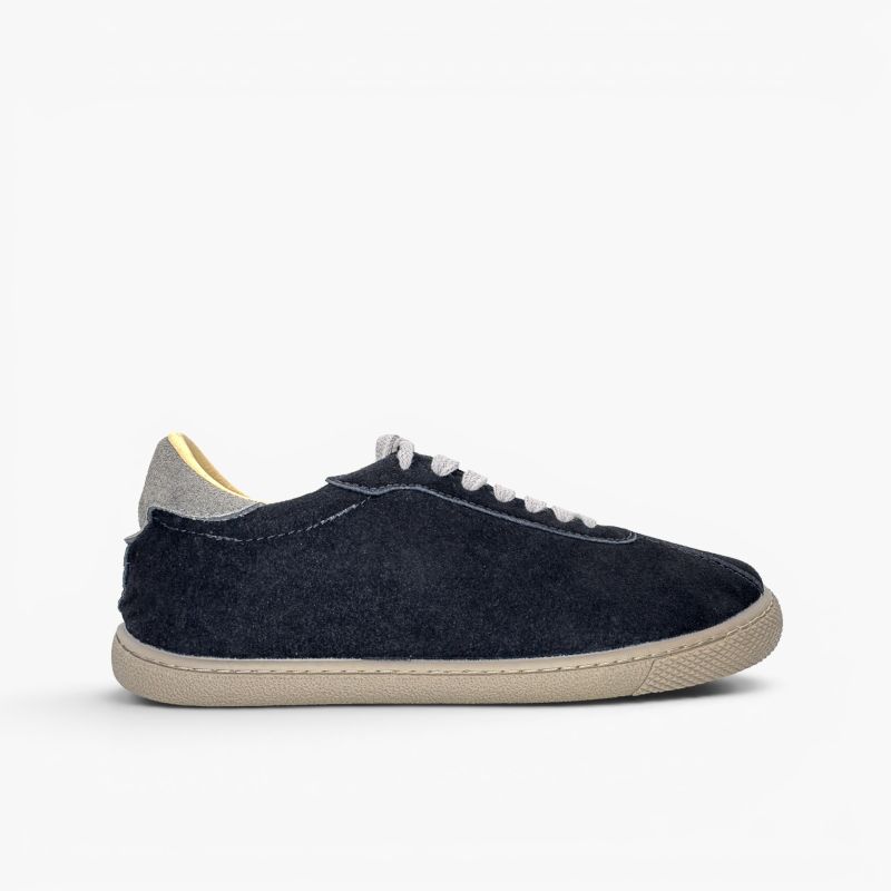 Zapatillas barefoot serraje cordones contraste