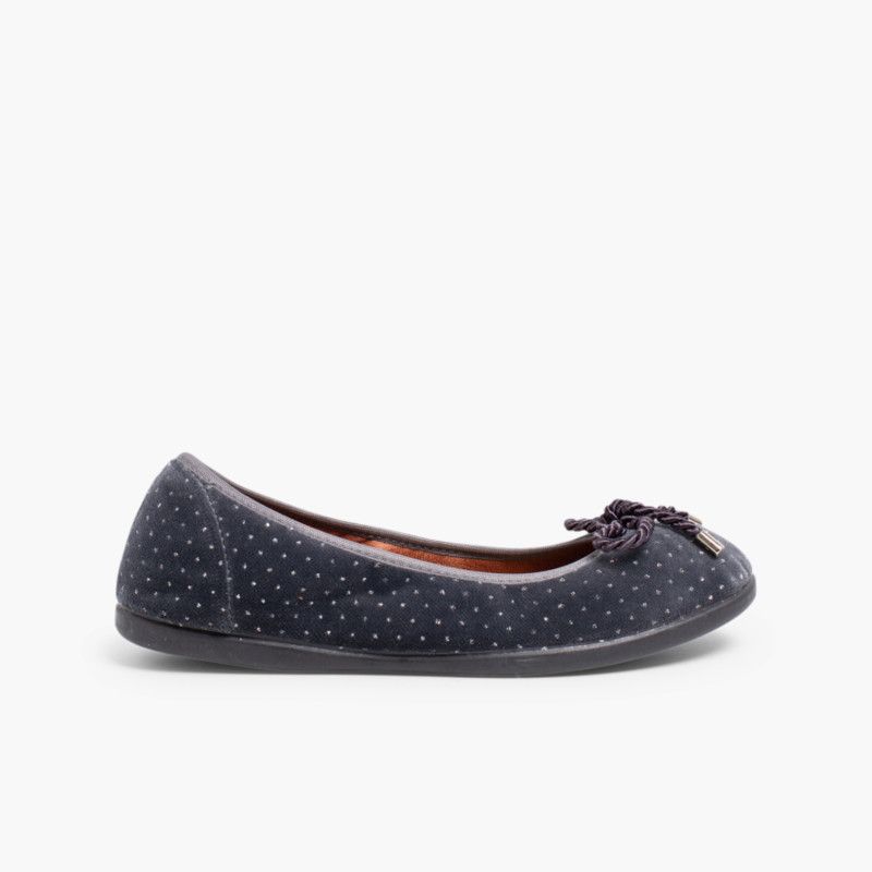 Bailarinas con Lazo Terciopelo y Brillantitos