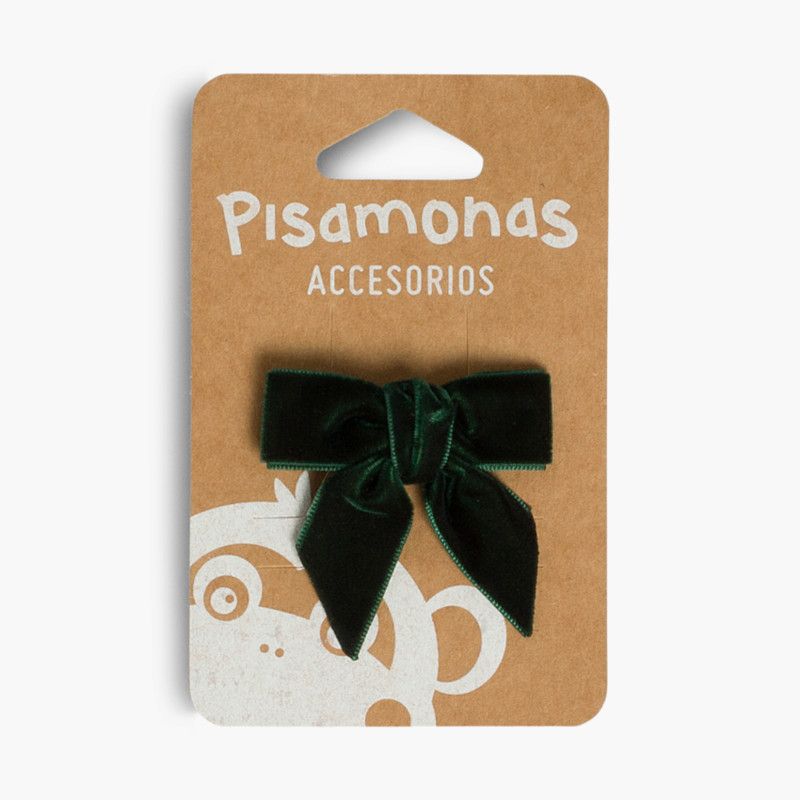 Coletero con lazo terciopelo para niñas