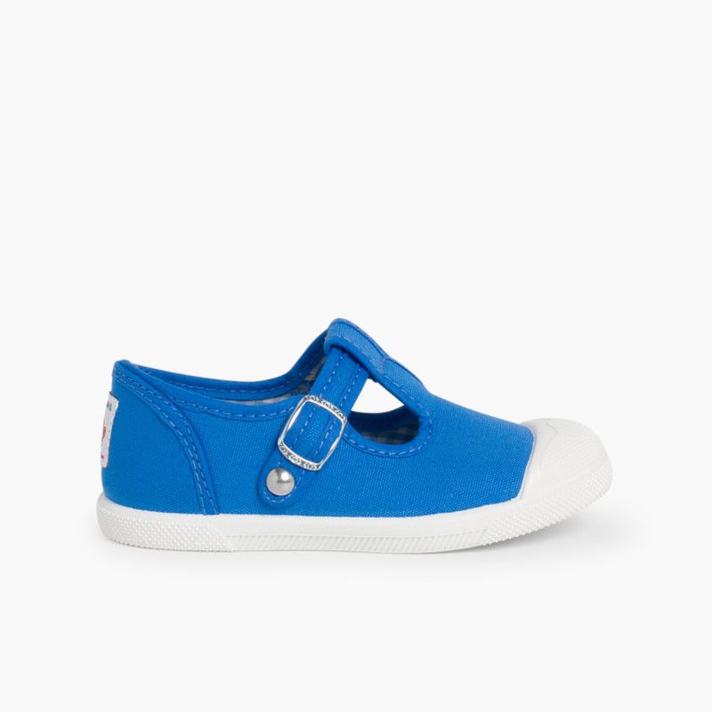 Zapatillas Lona Niños Puntera Goma Tipo Pepitos