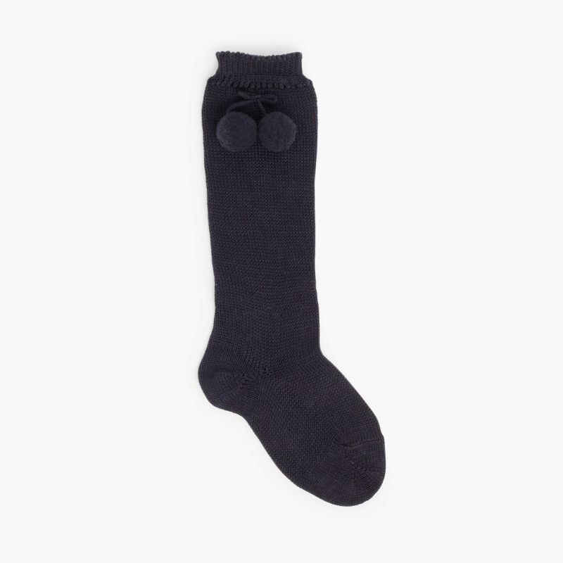 Calcetines Altos Perlé Condor con Borlas