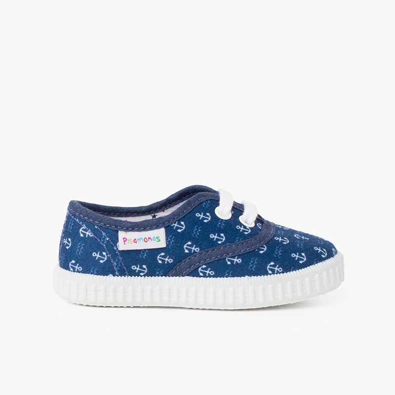 Zapatillas lona estampada niños