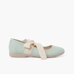 Mercedita Lino con Lazo Crudo Menta