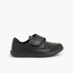 Zapato Colegial Lavable Niño con Puntera Reforzada  Negro