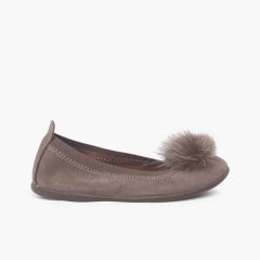 Bailarina Niña y Mujer con pompón Topo