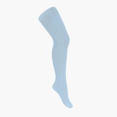 Medias niñas caladas Azul bebé