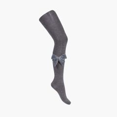 Leotardos con lazo terciopelo Gris