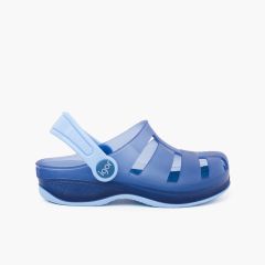 Zuecos de Goma Surfi para Niños  Azul Marino