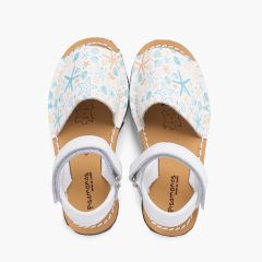 Menorquinas estampadas unisex tira adherente Estrellas de Mar