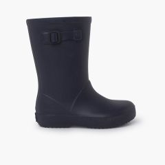 Botas agua hebilla colores pastel Azul Marino
