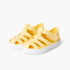 Cangrejeras Tipo Zapatillas Tira Adherente Vainilla