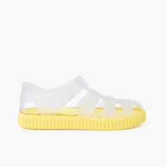 Cangrejeras Suela Colores Tipo Zapatillas Amarillo