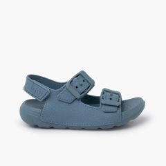 Sandalias unisex con suela EVA y doble hebilla Océano