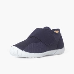 Zapatillas lino y nobutex cierre adherente Azul Marino