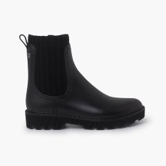 Botines Agua Mujer Soho Lana Negro