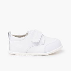 Deportivas Piso Flexible Puntera Reforzada Blanco