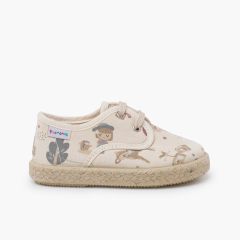 Zapatillas animales suela alpargata Bambis