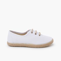 Blucher ceremonia piso alpargata Blanco