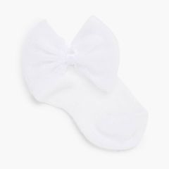 Calcetines tobilleros lazo tul Blanco