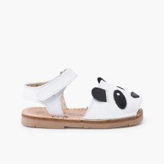 Menorquinas napa animalitos tira adherente panda